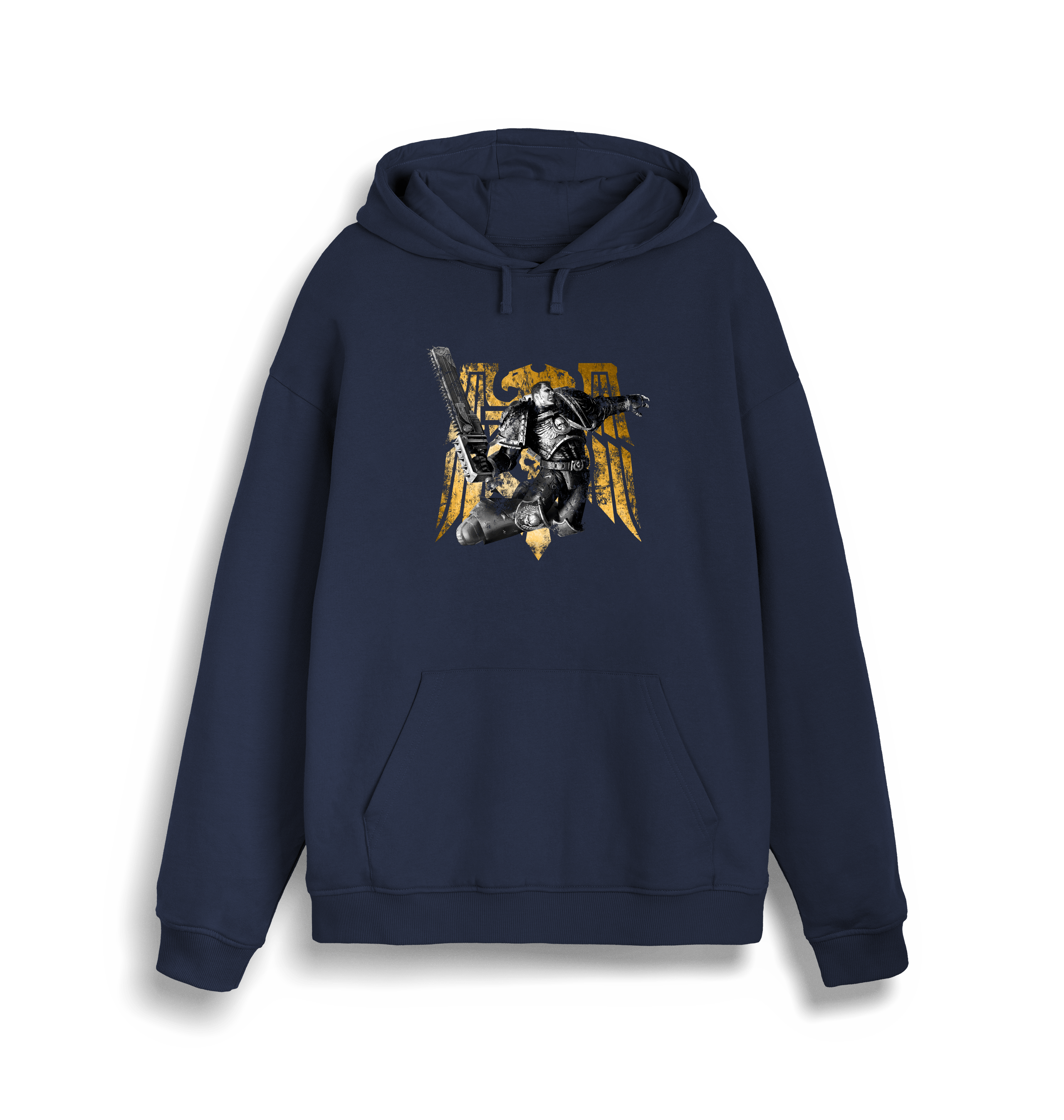 French Navy Printed Sweater Front